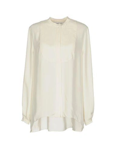 Shop Elizabeth And James Solid Color Shirts & Blouses In Ivory