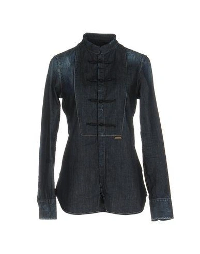 Shop Dsquared2 Denim Shirt In Blue