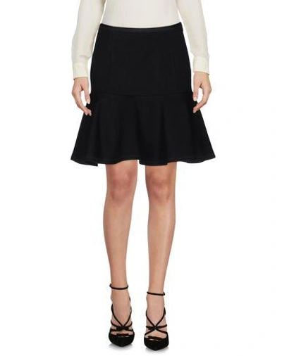 Shop Fendi Knee Length Skirt In Black