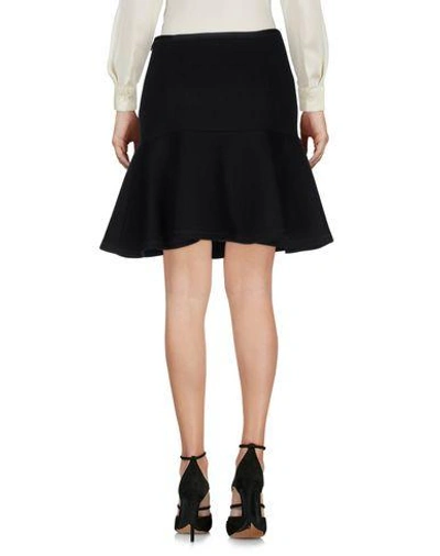 Shop Fendi Knee Length Skirt In Black