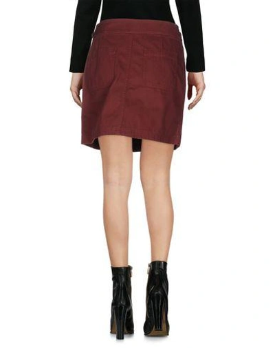 Shop Marc By Marc Jacobs Mini Skirt In Maroon