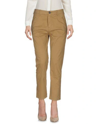 Shop Pinko Casual Pants In Khaki