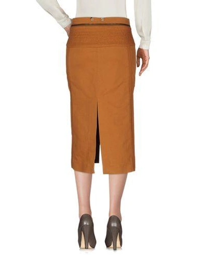 Shop Chloé Midi Skirts In Brown