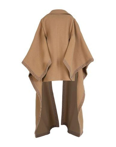 Shop Veronique Branquinho Cape In Camel