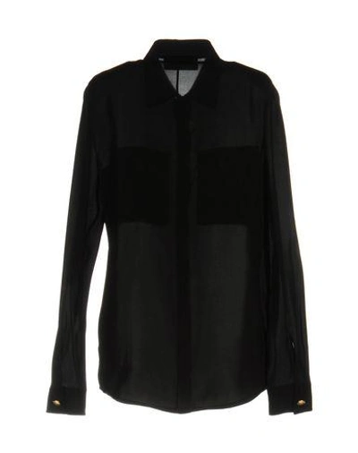 Shop Dsquared2 Silk Shirts & Blouses In Black