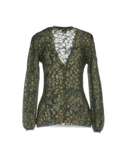 Shop M Missoni Cardigan In Green