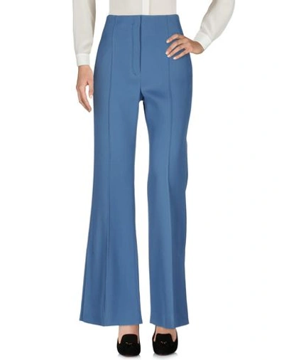 Celine Casual Pants In Slate Blue