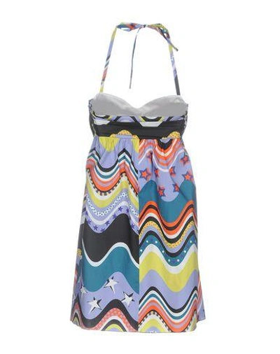 Shop M Missoni Short Dress In Lilac