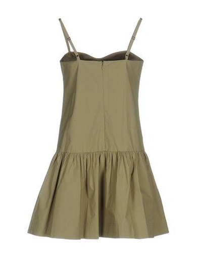 Shop Marc By Marc Jacobs Short Dress In Military Green