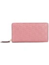 GUCCI GG embossed continental wallet,CALFLEATHER100%