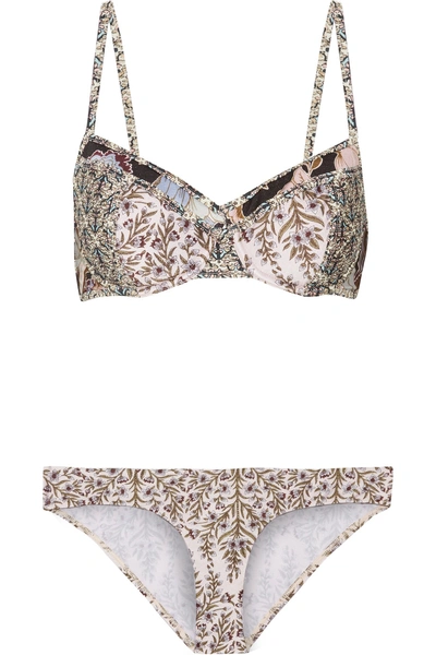 Zimmermann Henna Balcony Printed Underwired Bikini