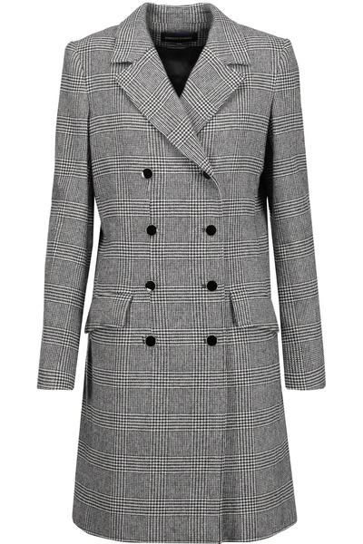 Vanessa Seward Double-breasted Glen Plaid Wool-blend Coat