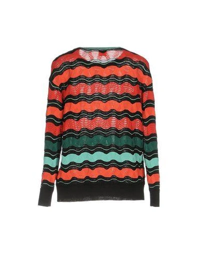Shop M Missoni Sweaters In Red