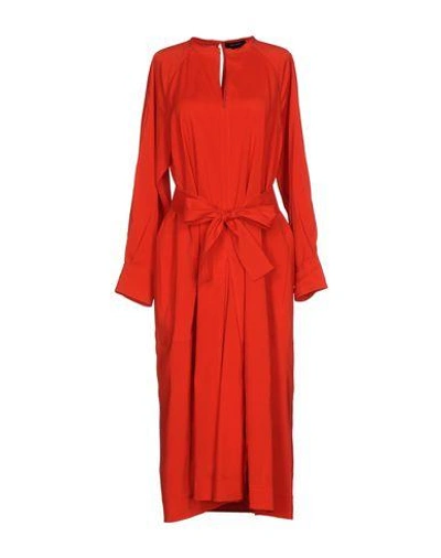 Shop Isabel Marant 3/4 Length Dresses In Coral