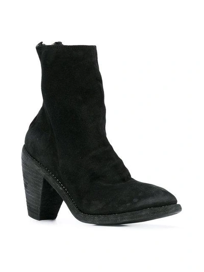 Shop Guidi Slouch Zipped Ankle Boots In Black