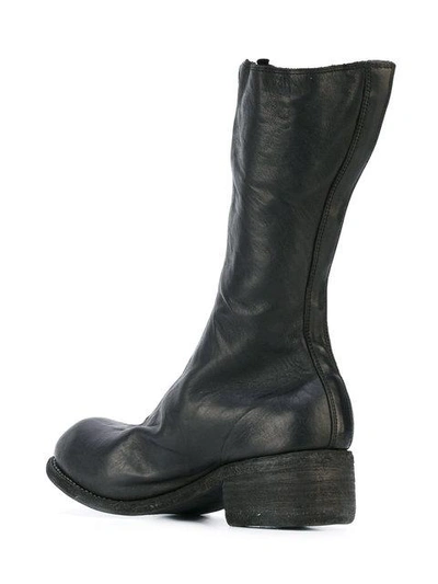 Shop Guidi Front Zip Boots - Black