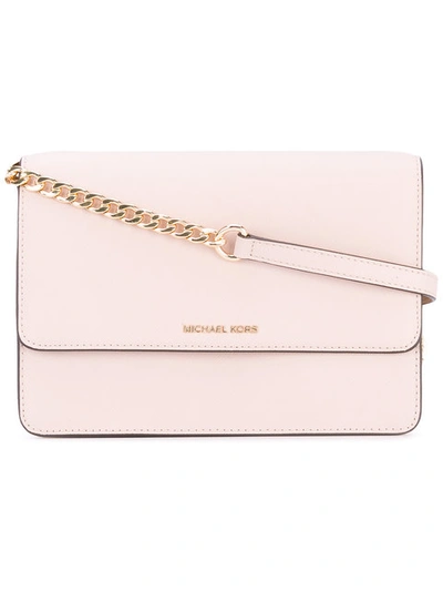 Michael Kors Michael  Chain Flap Shoulder Bag - Pink & Purple