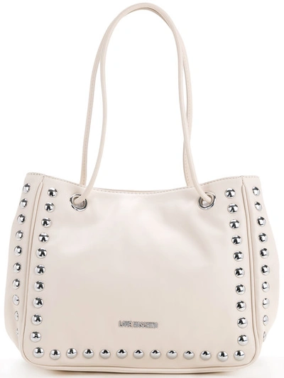 Love Moschino Studded Logo Shoulder Bag