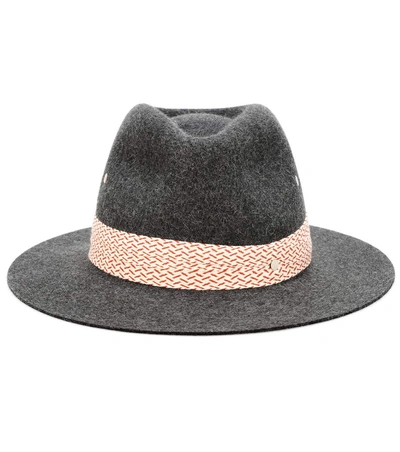 Maison Michel Rico Rabbit Felt Hat In Llurry Grey