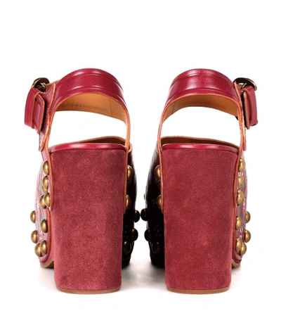 Shop Marc Jacobs Dawn Wedge Sandals In Wiee