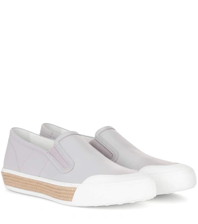 Tod's Leather Slip-on Sneakers