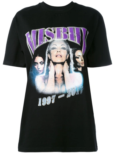Misbhv 2000s Band Cotton-jersey T-shirt In Black