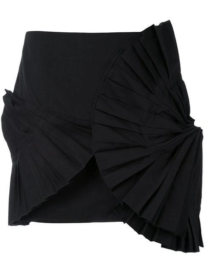 Shop Jacquemus Pleated Detail Mini Skirt