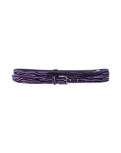 Shop Just Cavalli Belt In Purple