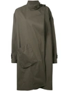 LEMAIRE asymmetric overcoat,DRYCLEANONLY