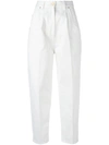 HILLIER BARTLEY pleat detail cropped trousers,MACHINEWASH