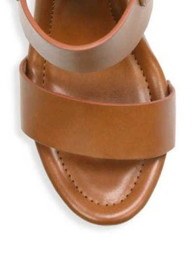 Shop Joie Dea Leather Platform Sandals In Tan