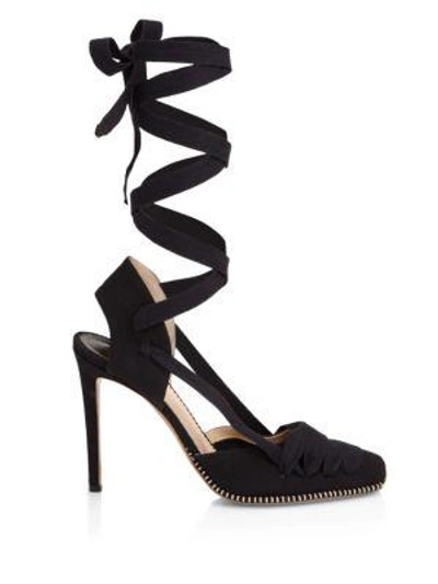 Shop Altuzarra D'orsay Espadrille Stiletto Heel Sandals In Black