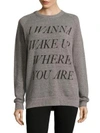 CHRLDR Wake-Up Graphic Pullover,0400094121983