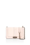 Rebecca Minkoff Small Love Leather Crossbody Bag - Pink In Deep Lavender