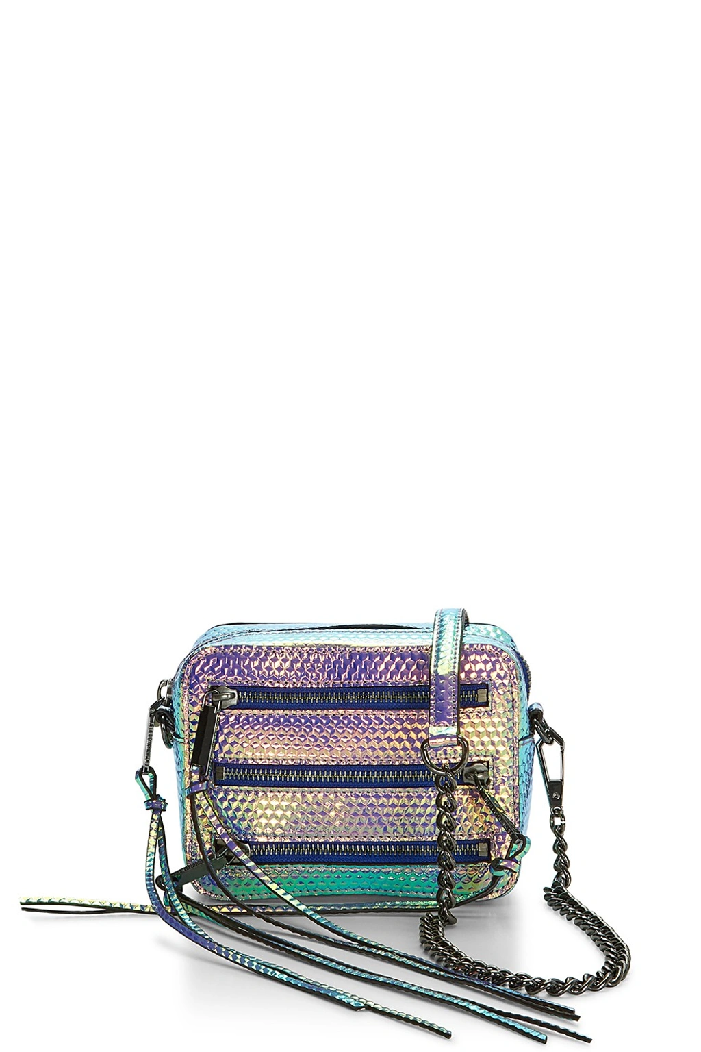 Rebecca Minkoff 4 Zip Moto Camera Bag In Hologram ModeSens