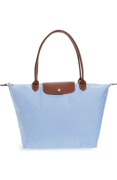 Gucci 'large Le Pliage' Tote In Blue Mist