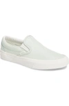 Vans Classic Slip-on Sneaker In Blue/ Blanc Leather