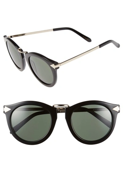 Shop Karen Walker 'harvest' 50mm Sunglasses In Black