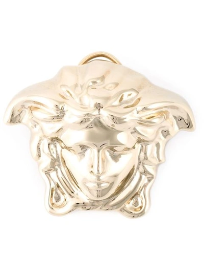 Versace Gold Medusa Head Stud Earrings - Metallic