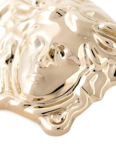 Shop Versace 'palazzo' Medusa Earrings - Metallic