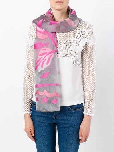 Shop Armani Collezioni Patterned Scarf