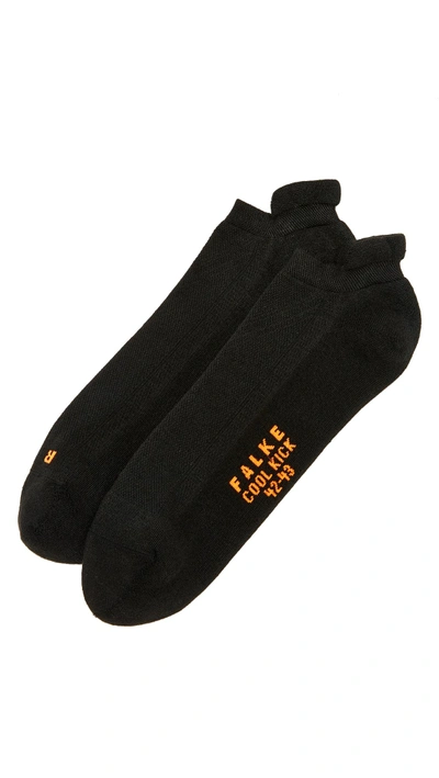 Shop Falke Cool Kick Cotton Blend Sneaker Socks In Black
