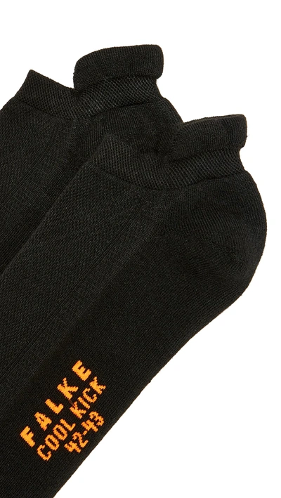Shop Falke Cool Kick Cotton Blend Sneaker Socks In Black