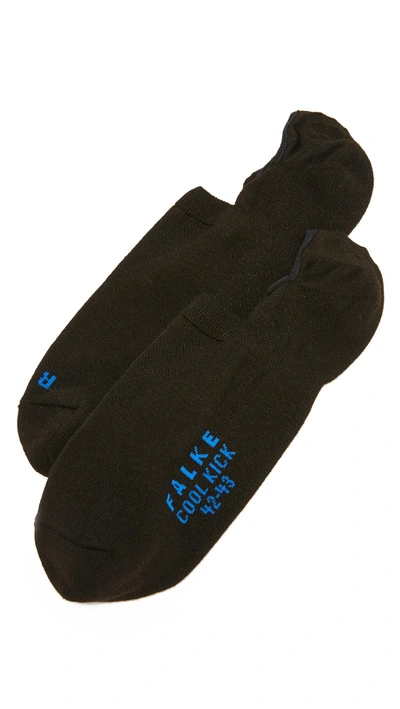 Shop Falke Cool Kick Cotton Blend Invisible Socks In Black