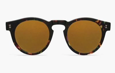 Illesteva Leonard Sunglasses Black With Silver Mirrored Lenses