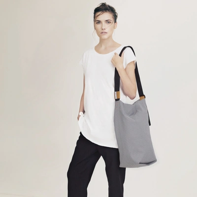Côte And Ciel Calima Tote Magnolia White And Ink Black