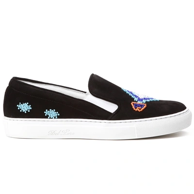 Del Toro Women's “high Road To Taos 2.0” Collection – Black Beading ‘due' Slip On Sneaker