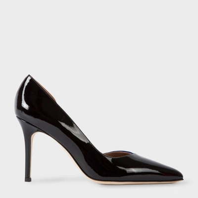 Paul Smith Women's Black And Blue Patent Leather 'dalia' Shoes
