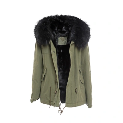 Mr & Mrs Italy Army Mini Parka Rabbit Fur - Mp015s