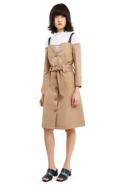 Opening Ceremony Inside Out Trench Dress - Khaki